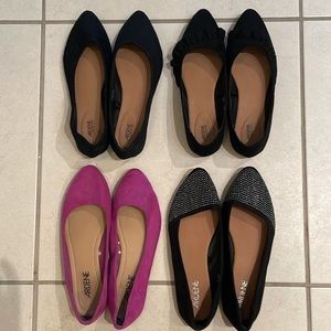 4 pairs of Ardene flats